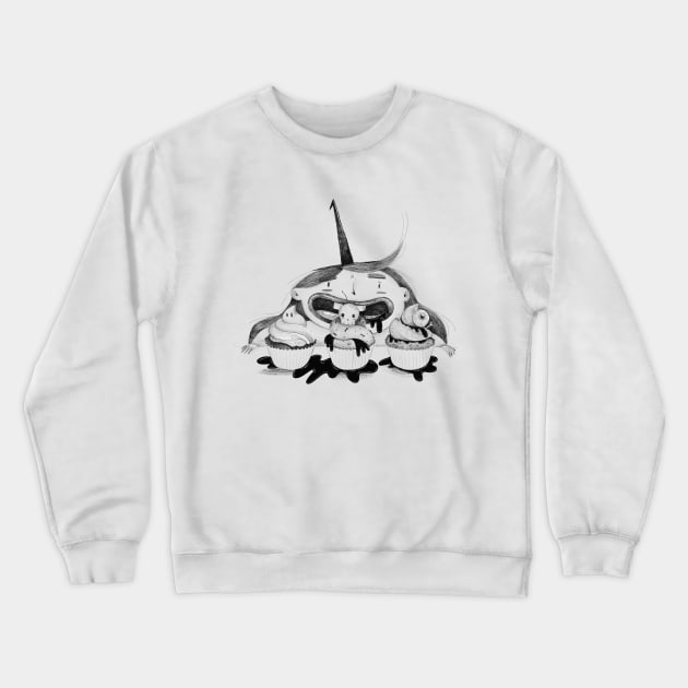 Poisonous Cupcakes Crewneck Sweatshirt by Gummy Illustrations